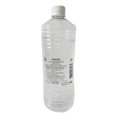 Gel Glicerinado Para Radiofrequência, Estética, Unigel 1 kg, frasco ...