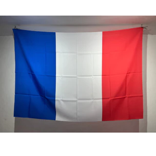 Bandeira da França em tecido oxford grande 1,50 x 1,00 m