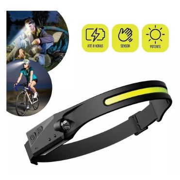 Lanterna Cabeça Farol Led Super Forte Recarregável Ajustável BM-A28