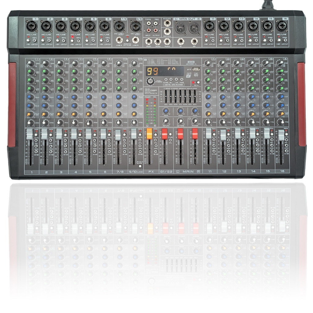 Mesa De Som Interface 16 Canais Arcano AM-DAIMO-16 Bivolt