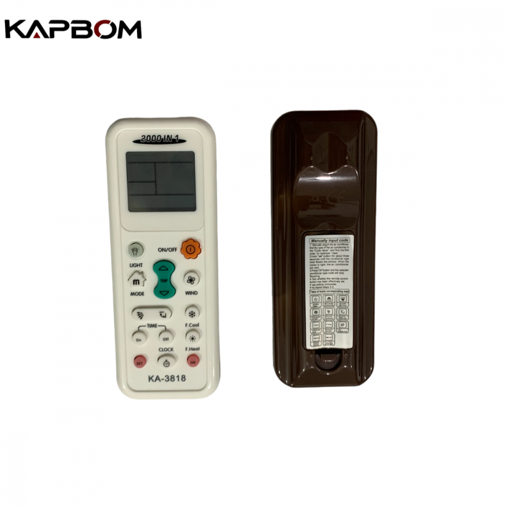 Controle Remoto Universal P/ Ar-condicionado Ka-3818 Kapbom (ENVIO RÁPIDO)