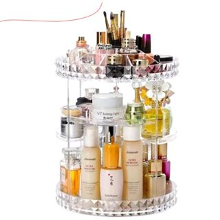 Organizador De Cosmético Maquiagem Acrílico Giratório 360º