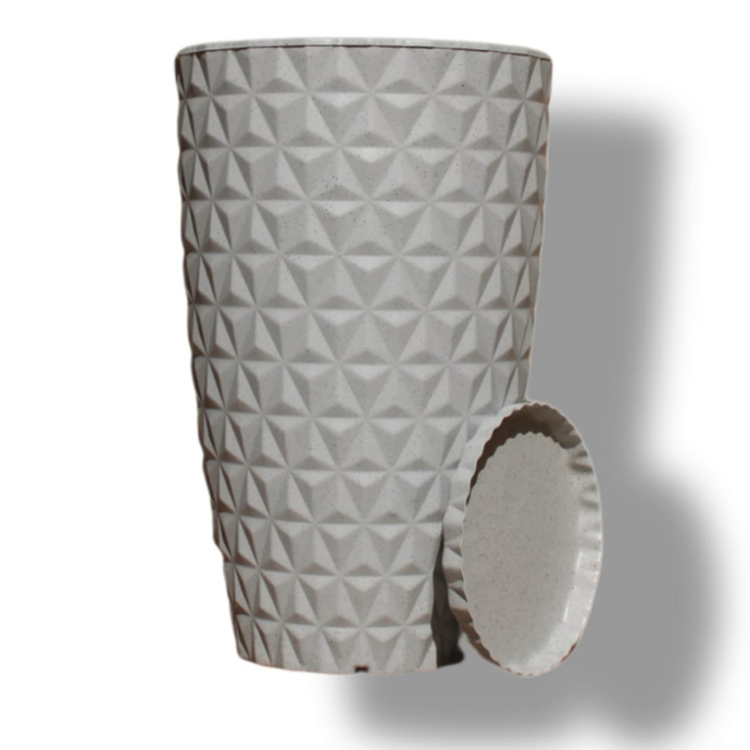 Vaso para Plantas Casa Jardim Varanda Diamante N4 Grande 58x39 com Prato