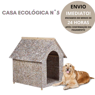 Casa/casinha para cachorro madeira ecológica modelo Desmontável Nº5