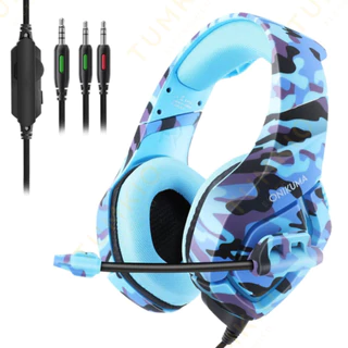 Fone de ouvido over-ear gamer Onikuma K1-B camouflage gray