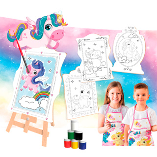 Kit Artístico Infantil Com Cavalete e Acessórios Para Pintura 13