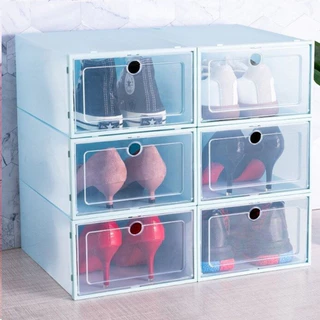Kit 6 Organizadores Para Tênis Sapatos Multiuso Empa. Tampa Flip