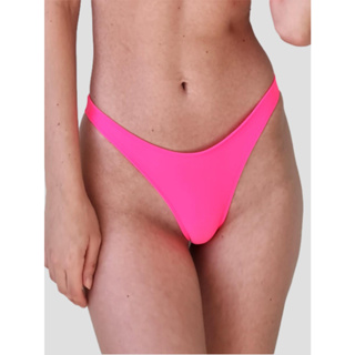Calcinha de Biquíni Fio Dental Liso Moda Verão Roupa Feminina