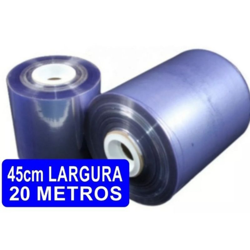 Fiilme PVC termo encolhivel 45cm x 20 metros | Shopee Brasil
