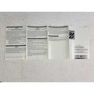 Panfleto Encarte Console Super Nintendo Snes Manual | Shopee Brasil