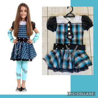 Fantasia Infantil Meninas Monster High Luxo Catty Noir