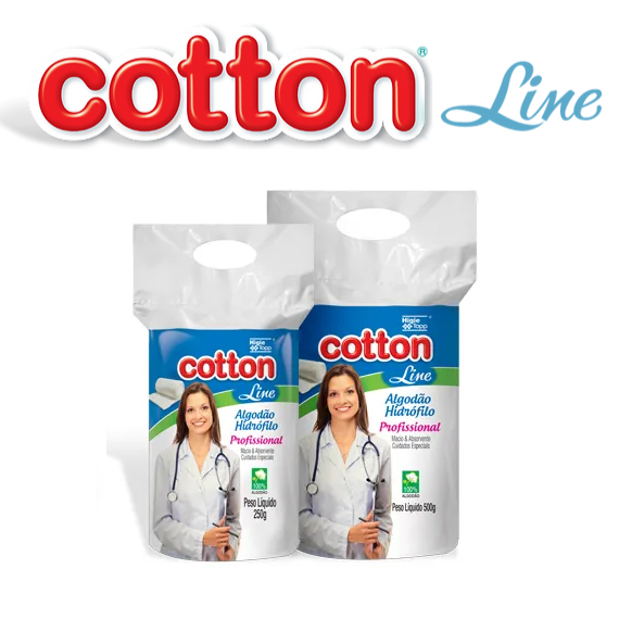 Algodão Hidrófilo 500g- Cotton Line