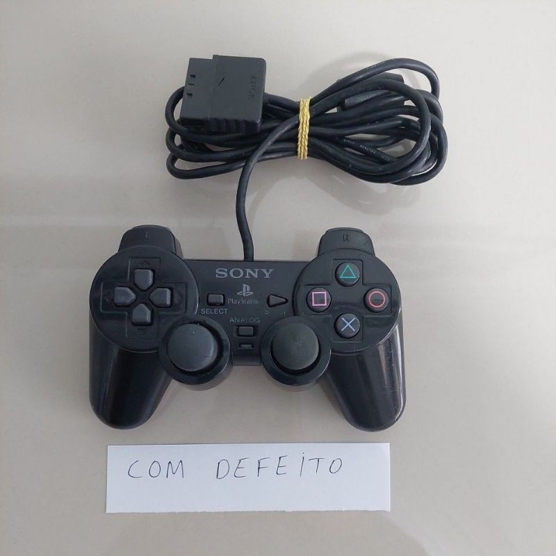 Controle Ps2 Original COM DEFEITO | Shopee Brasil