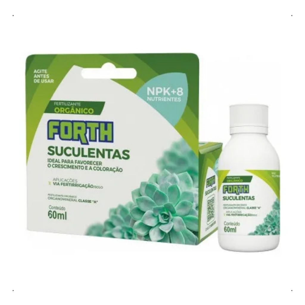 Fertilizante Orgânico Forth Suculentas 60 Ml Forth 12 Litros