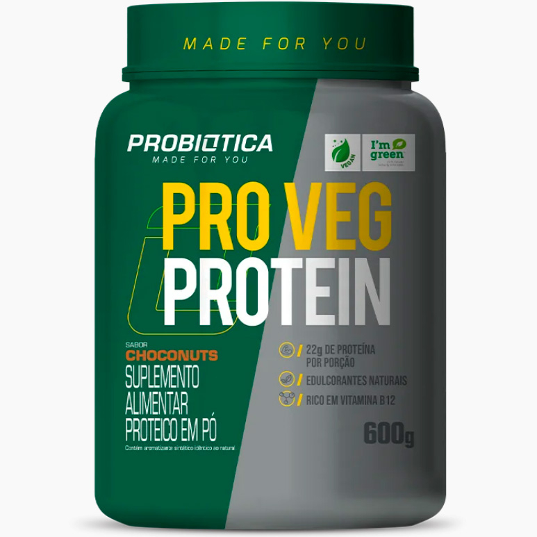 Pro Veg Protein (Proteína Vegana Zero Lactose) – 600g – Probiótica