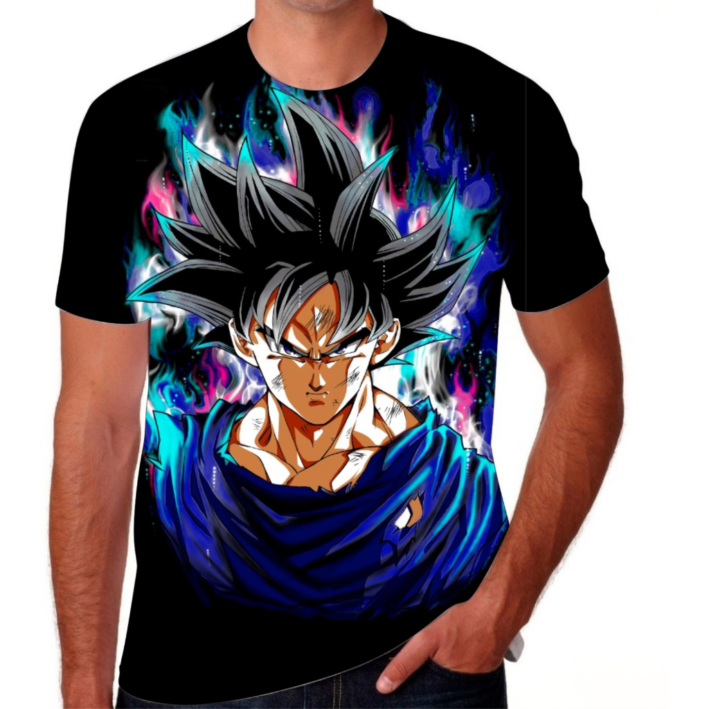 Camiseta Camisa Masculina Goku Dragon Ball Anime Promoção