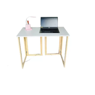 Mesa Para Estudo Trabalho Desmontável em MDF e Cavalete em Madeira Pinus Versátil para Escritório