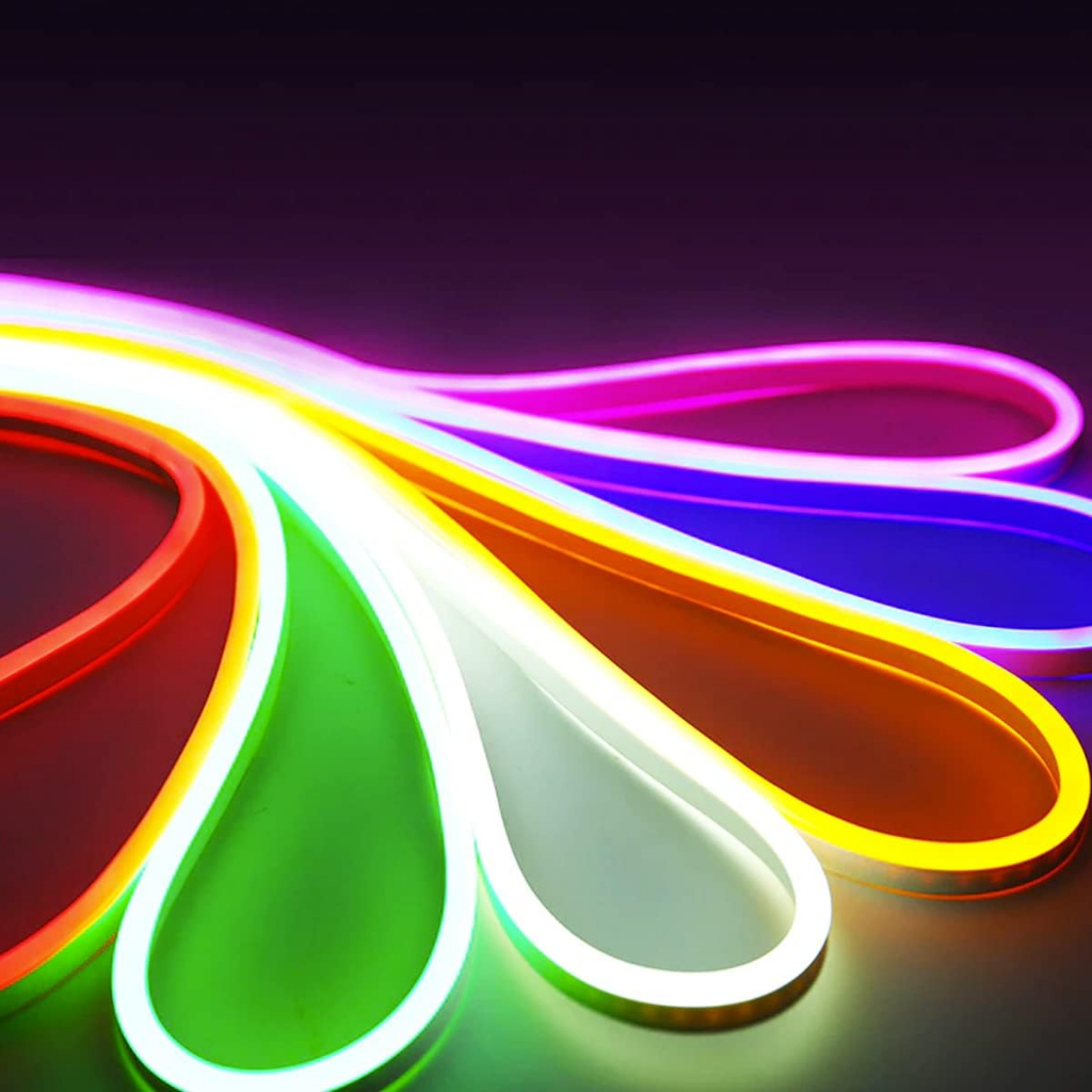 Mangueira Neon Led 5 Metros Ligar na Tomada - Fonte de 12V Todas as Cores Envio Imediato Direto da Fábrica