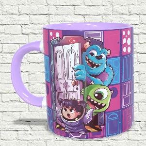 Caneca Porcelana - Monstros S.A