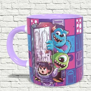 Caneca Porcelana - Monstros S.A