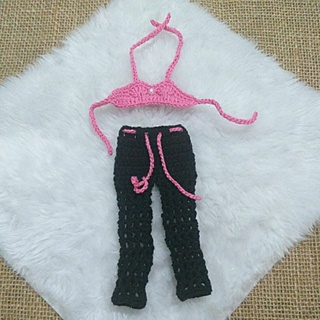 Roupas Barbie Crochê + Bolsa, Brinquedo Barbie Nunca Usado 62227861