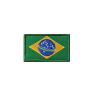 Patch Bordado Bandeira do Brasil 5x3,5cm Termocolante ou Velcro®