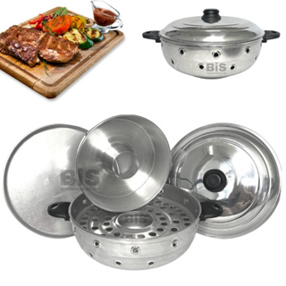 Churrasqueira Multiuso De Fogão Vigorosa 5 Em 1 N30 Em Aluminio Bolo Pão Pizza Grelhados Churrasco