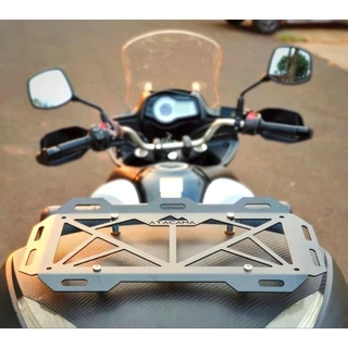 Bagageiro Grande Para Baú Moto Bauleto Grelha Rack Traseiro - Tamanho: 45 x 26 cm