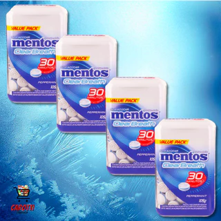Mentos Clear Breath Peppermint - KIT 4 Unidades - 105g