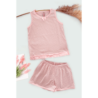 Conjunto Pijama Infantil Menina Verão Regata Algodão Conforto Estampa Divertida Qualidade Tamanhos 2 a 10 em Oferta na Shopee