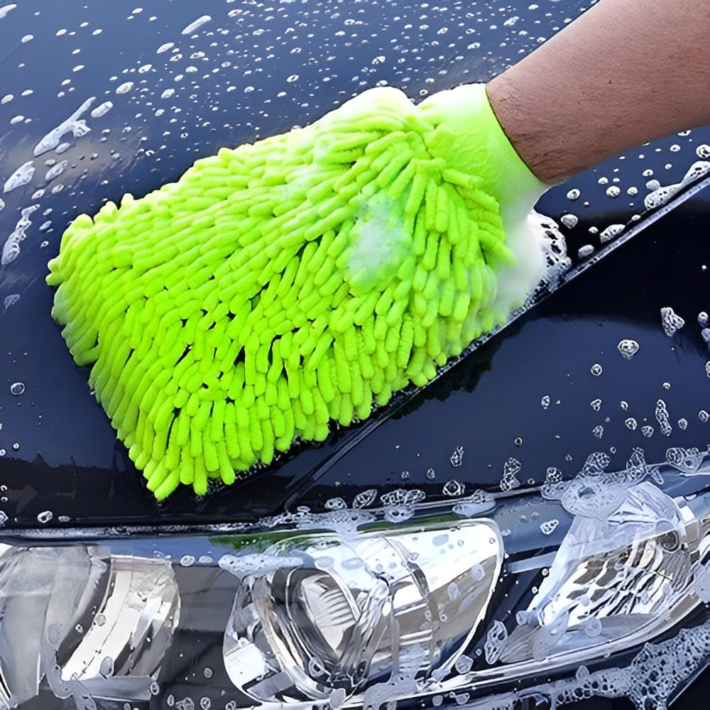 Kit 10 Luvas Microfibra Para Lavar Carro E Limpeza Doméstica