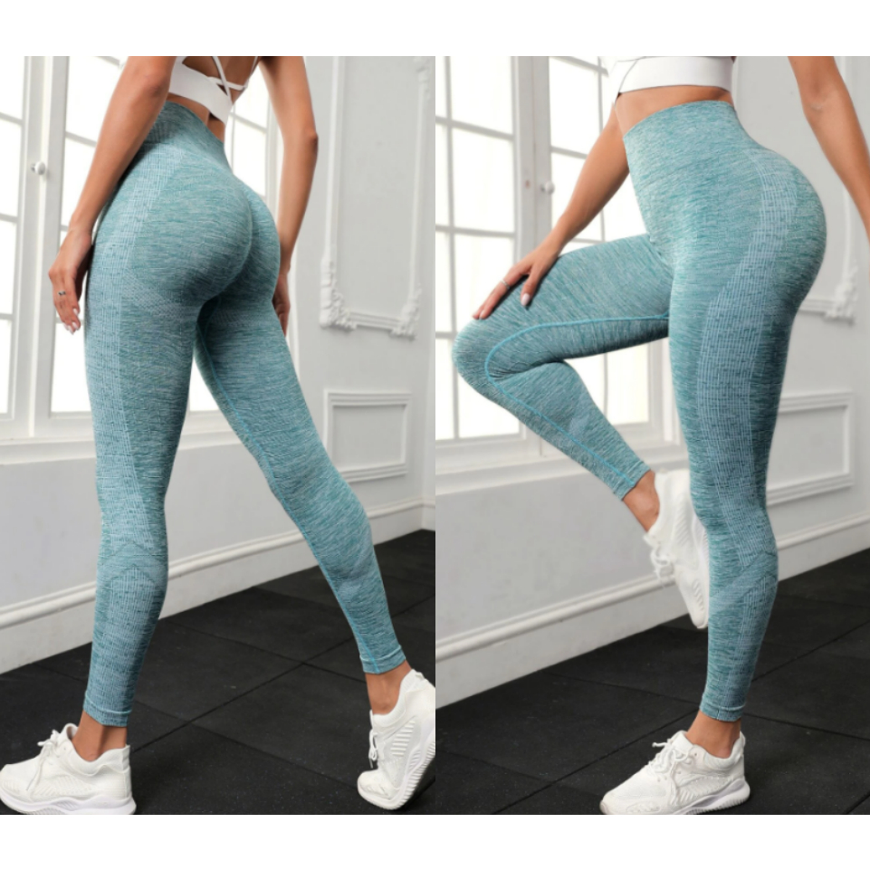 Leggings Esportivas Com Cintura Larga Para Malhar