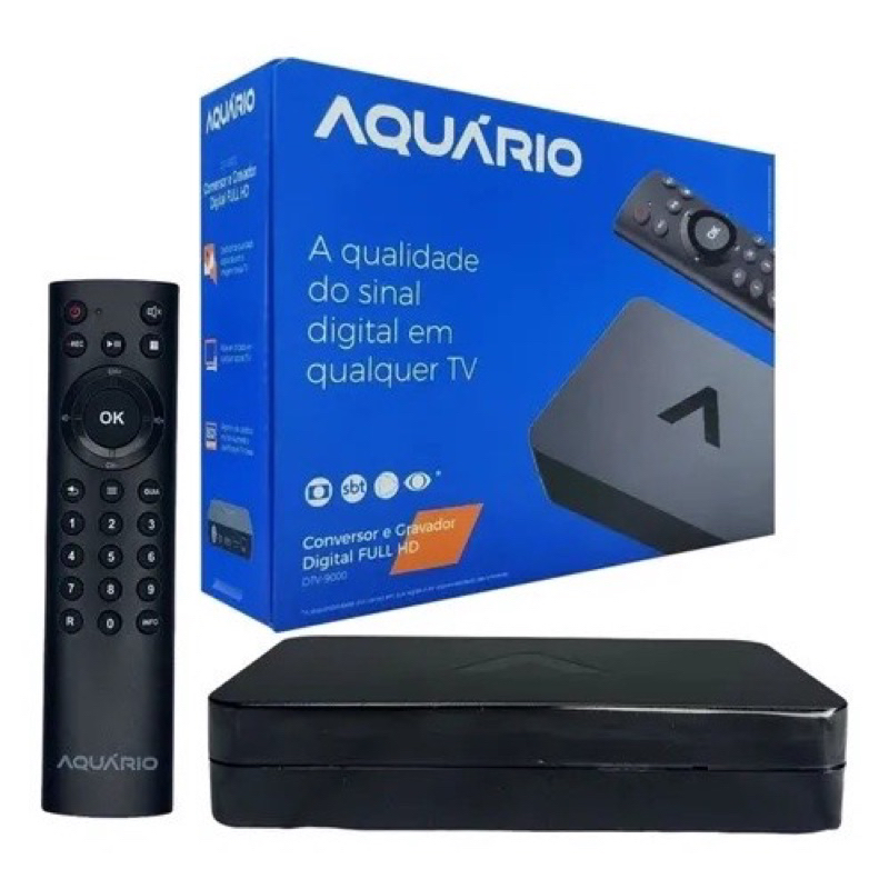 Conversor Digital para televisão antiga de tubo Receptor e Gravador ...