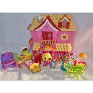 Casa da Boneca Lalaloopsy com bonecas e acessórios serve para Sylvanian Families