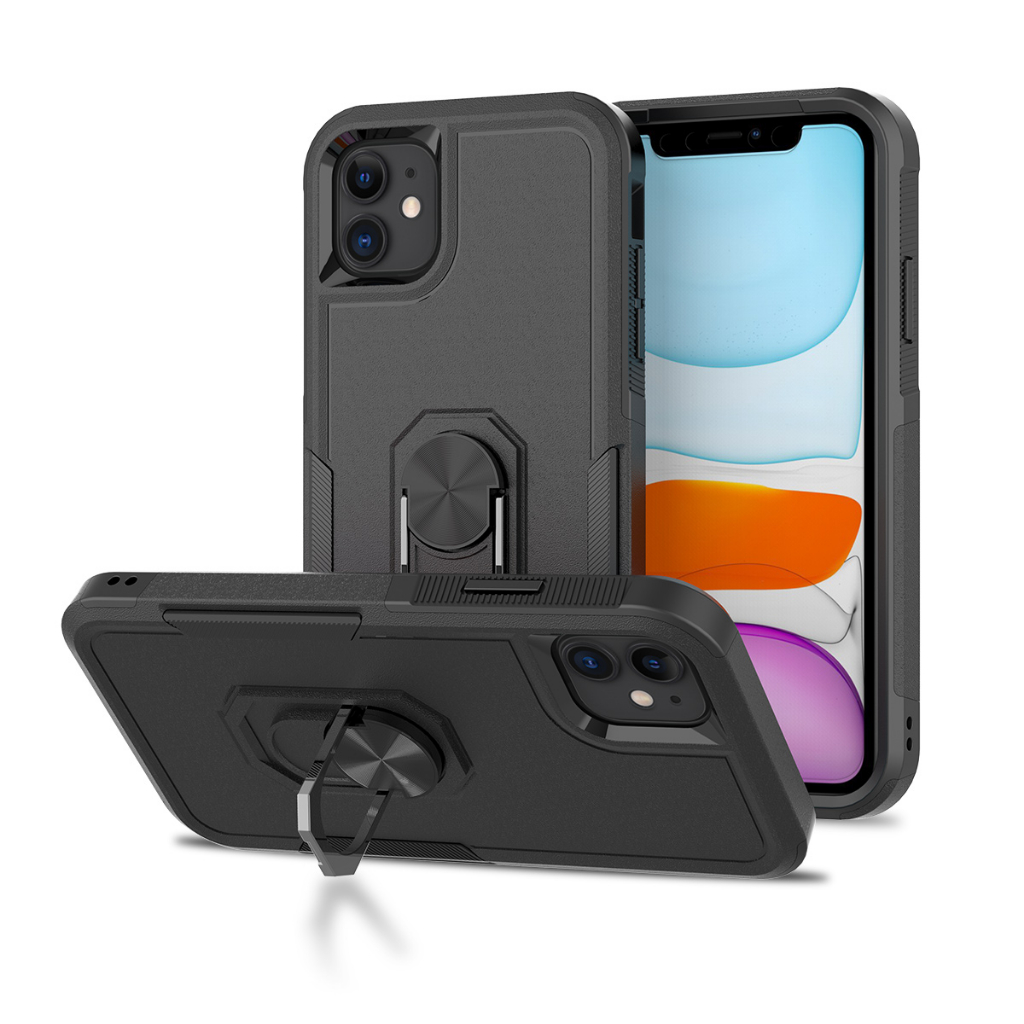 Capa com anel Anti Impacto Para iPhone 11/iPhone XR/iPhone 12/12 Pro/iphone 7/7 plus/iphone 11 pro max(película de vidro opcional)