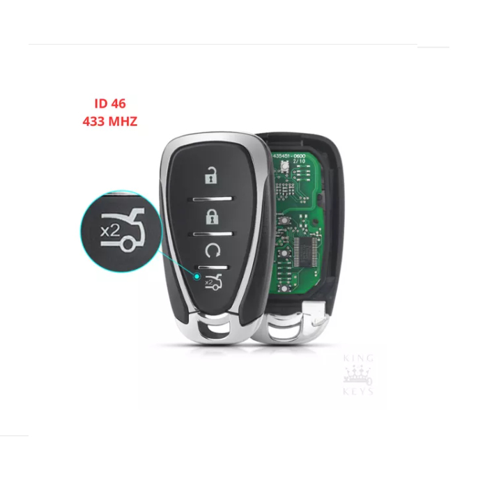 Chave Presença Novo Cruze 4 Botões 16 2017 2018 19 Completa