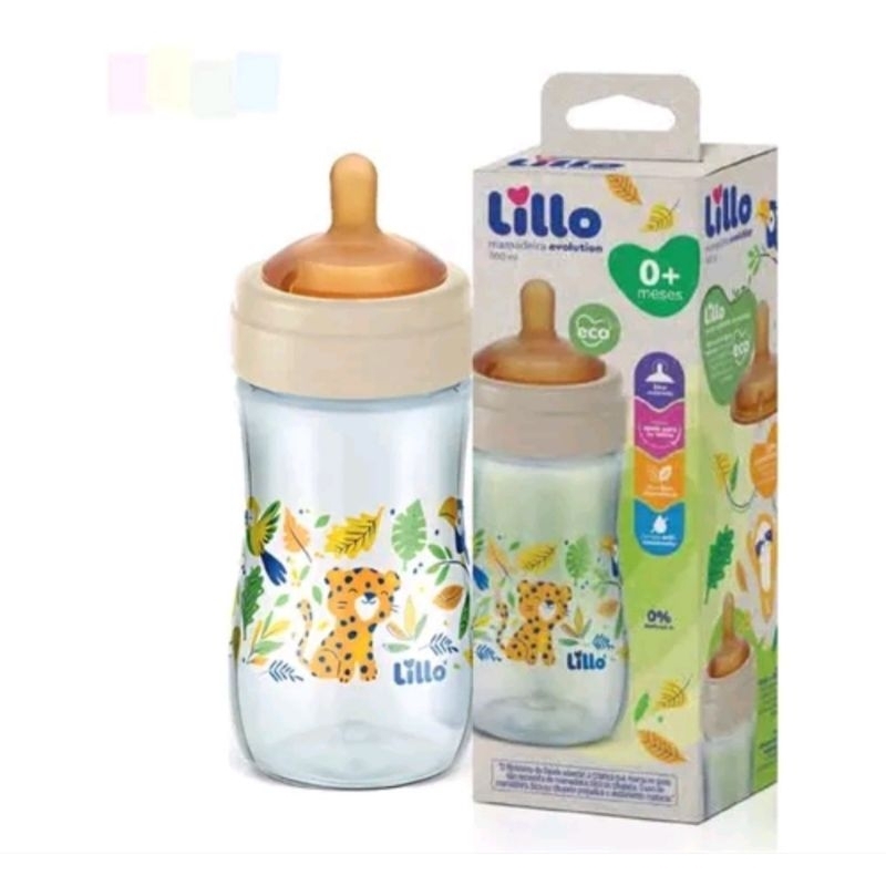 Mamadeira Bico de Peito lillo Eco Superior Evolution Látex 300Ml ...