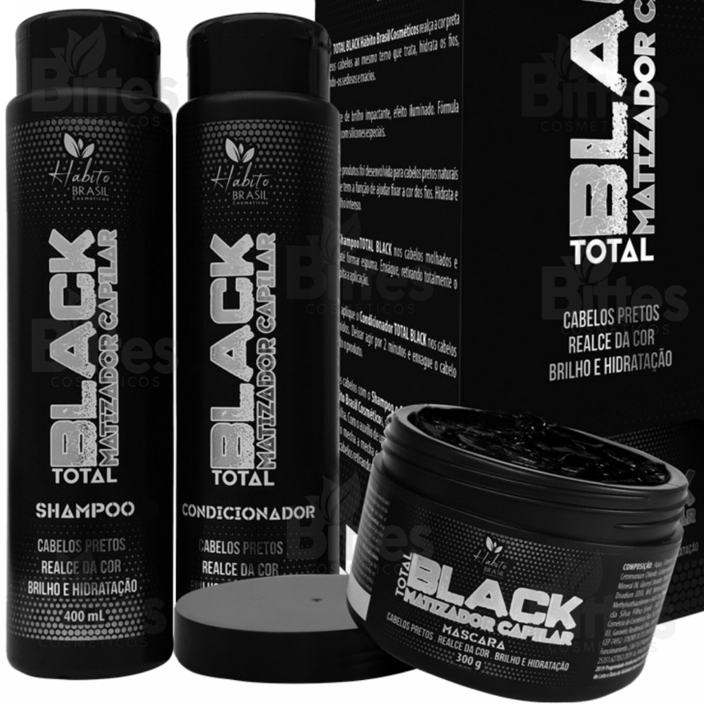 KIT MATIZADOR TOTAL BLACK CHARMELLE COSMÉTICOS MATIZADOR PRETO | Shopee ...