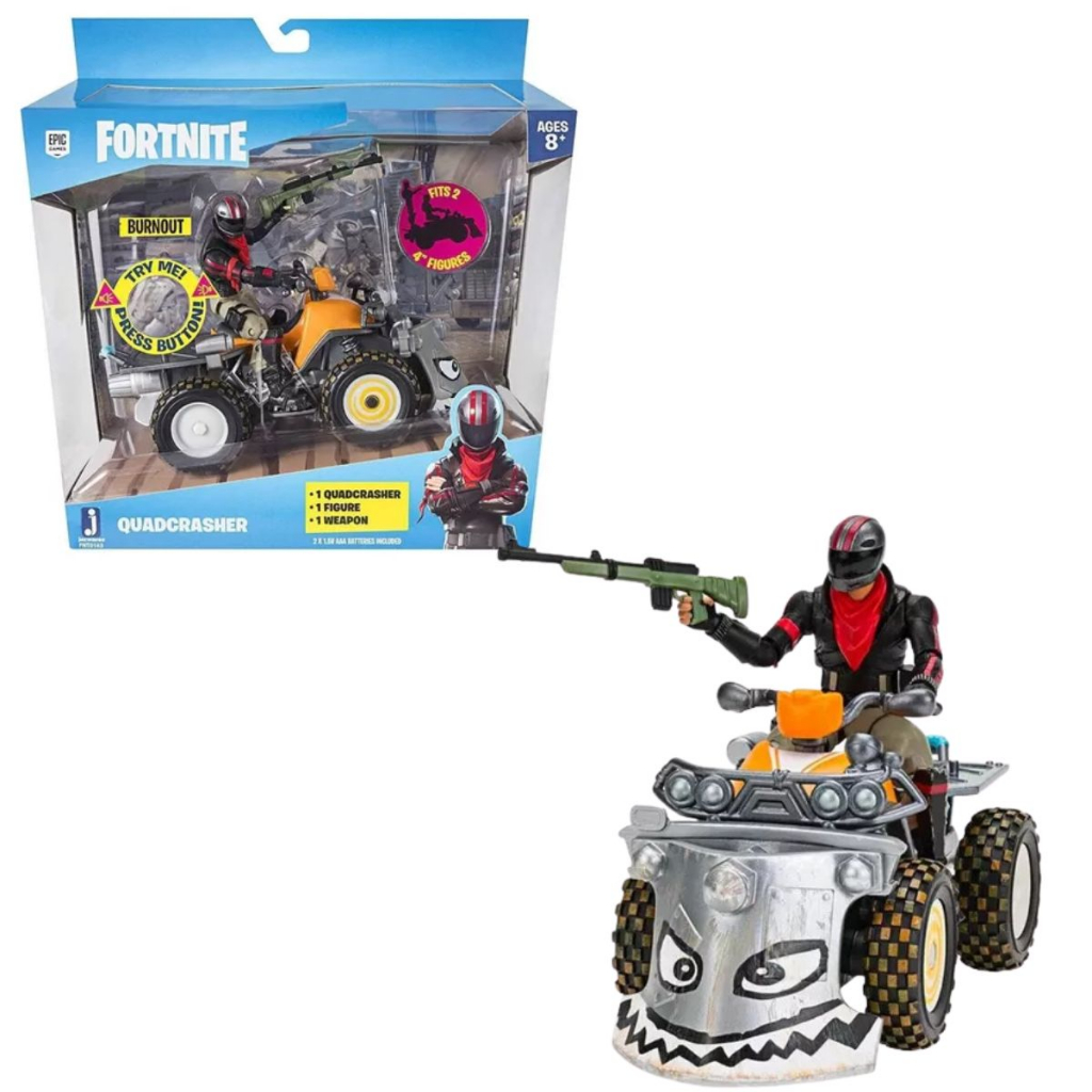Brinquedo Fortnite Veiculo com Figura Quadcrasher - Sunny | Shopee