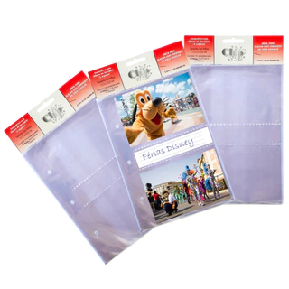 4 REFIS PARA 160 FOTOS 10X15 OU 80 FOTOS 15X21 ALBUM TIPO FERRAGEM FICHÁRIO 3 FUROS 7 CM em Oferta na Shopee