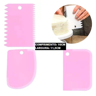 Conjuntos Com Peças 4 Raspador Raspadores 11,5X16CM Profissional Para Bolo Confeiteiro E Espátula Multicolorido em Oferta na Shopee