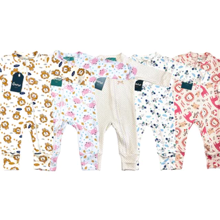 Macacão Bebê Estampado Sortido - Suedine 100% Algodão