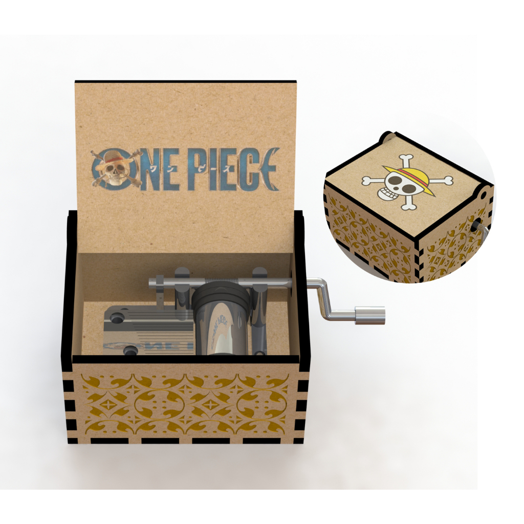 オルゴール ONE PIECE 20th Anniversary Music Box Caixa Caixinha De Música Tema One Piece - Luffy Pirata Music Box