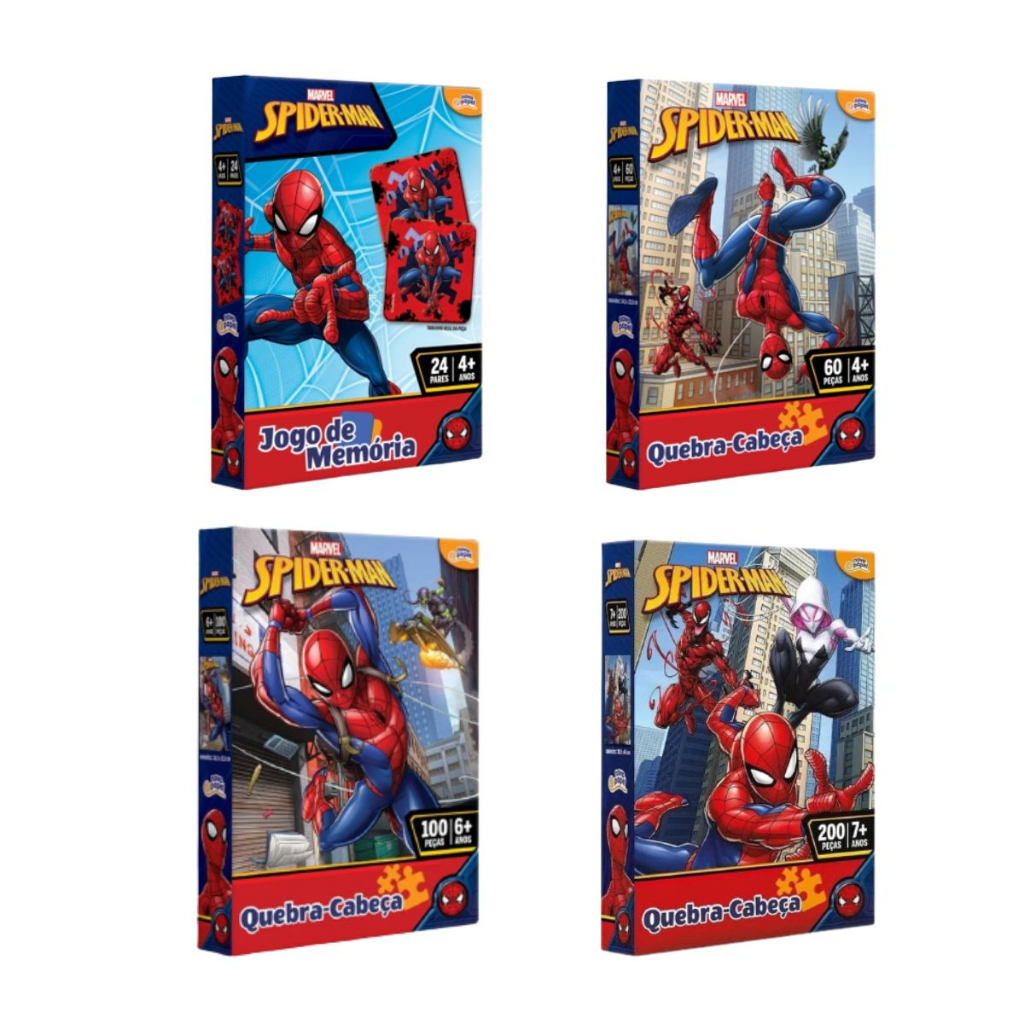 Kit Jogos Homem Aranha Menino Infantil Educativo Pedagogico | Shopee Brasil