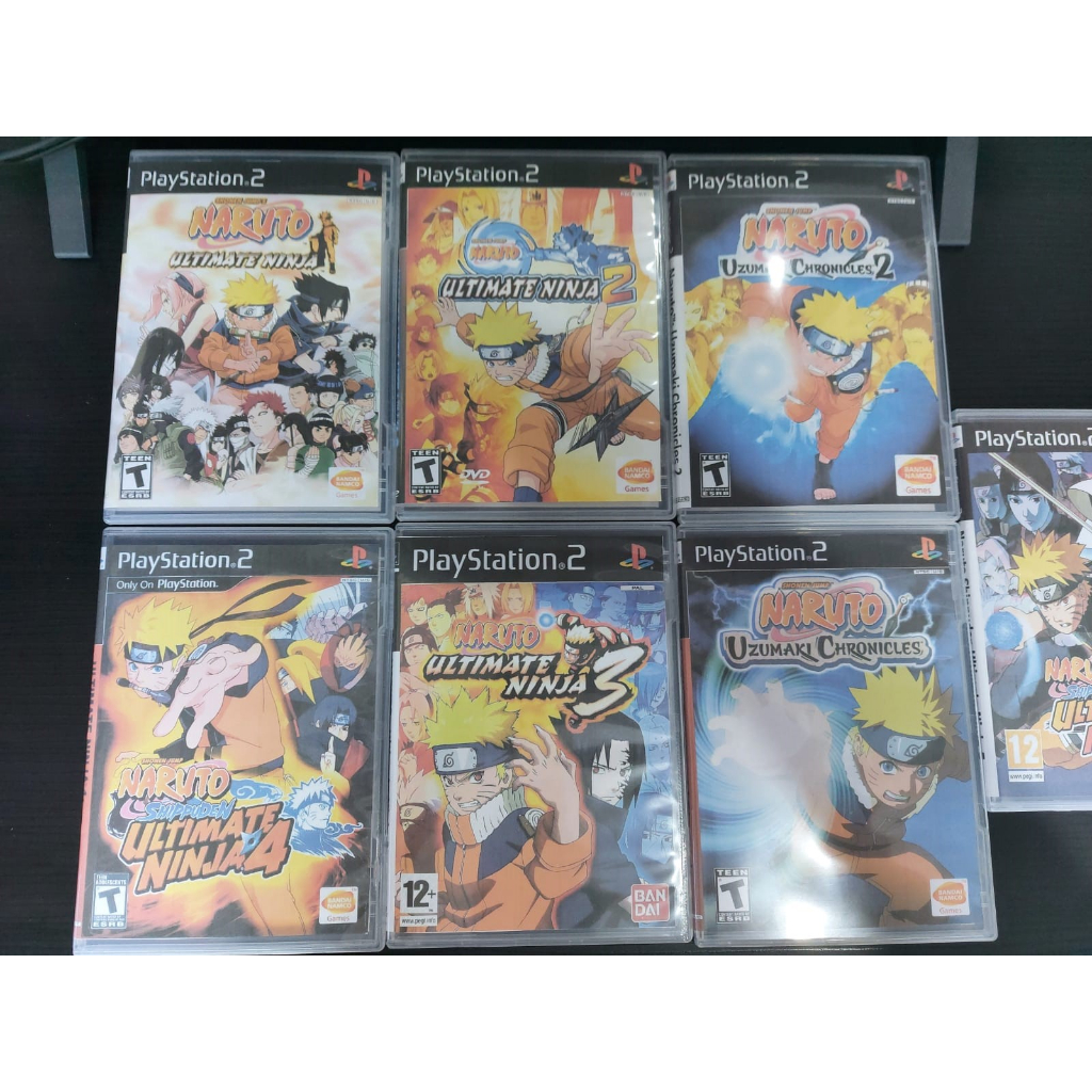 Coleção Naruto ps2 todos os jogos