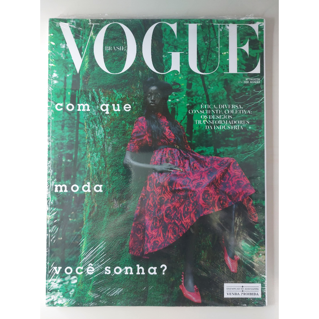 Revista Vogue Brasil 515 Nyaueth Agosto 2021 Lacrada | Shopee Brasil