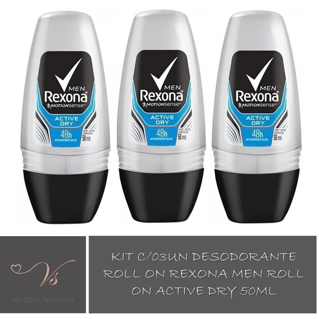 Kit 5 Unidades Desodorante Aerosol Rexona Men Active Dry 150ml