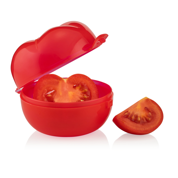 Boite rouge en forme de tomate Tupperware
