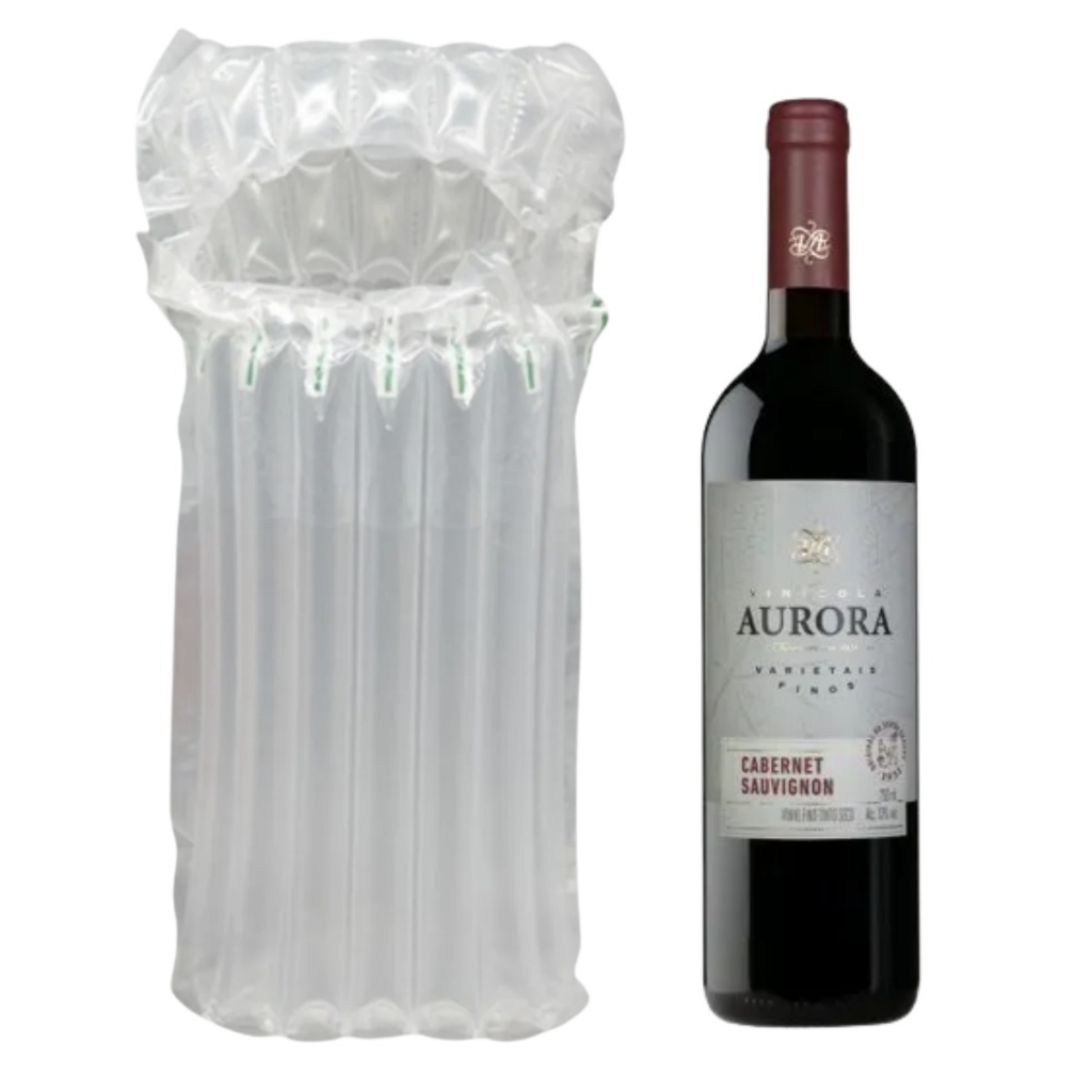 kit 12 Air Bag Wine Embalagem Inflável para Transporte e proteção Garrafa de Garrafas Vinho Cerveja Whisky