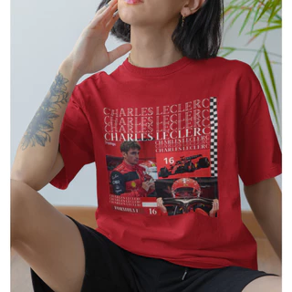 CAMISETA CHARLES LECLERC 100% ALGODÃO